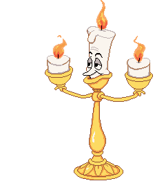 Lumiere lighting a candle