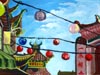 Chinatown, Los Angeles ~ acrylic painting
